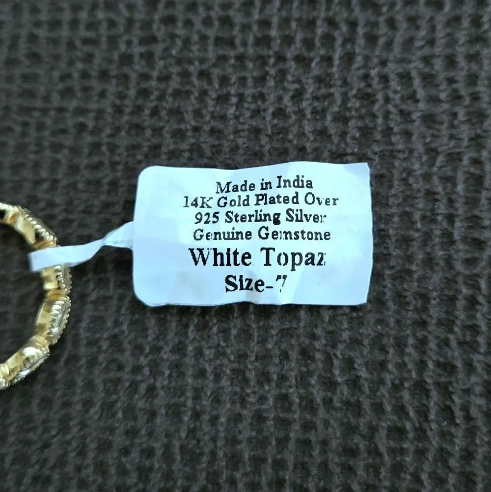 Shaanti Multi Ellipse White Topaz Ring💍 - NWT